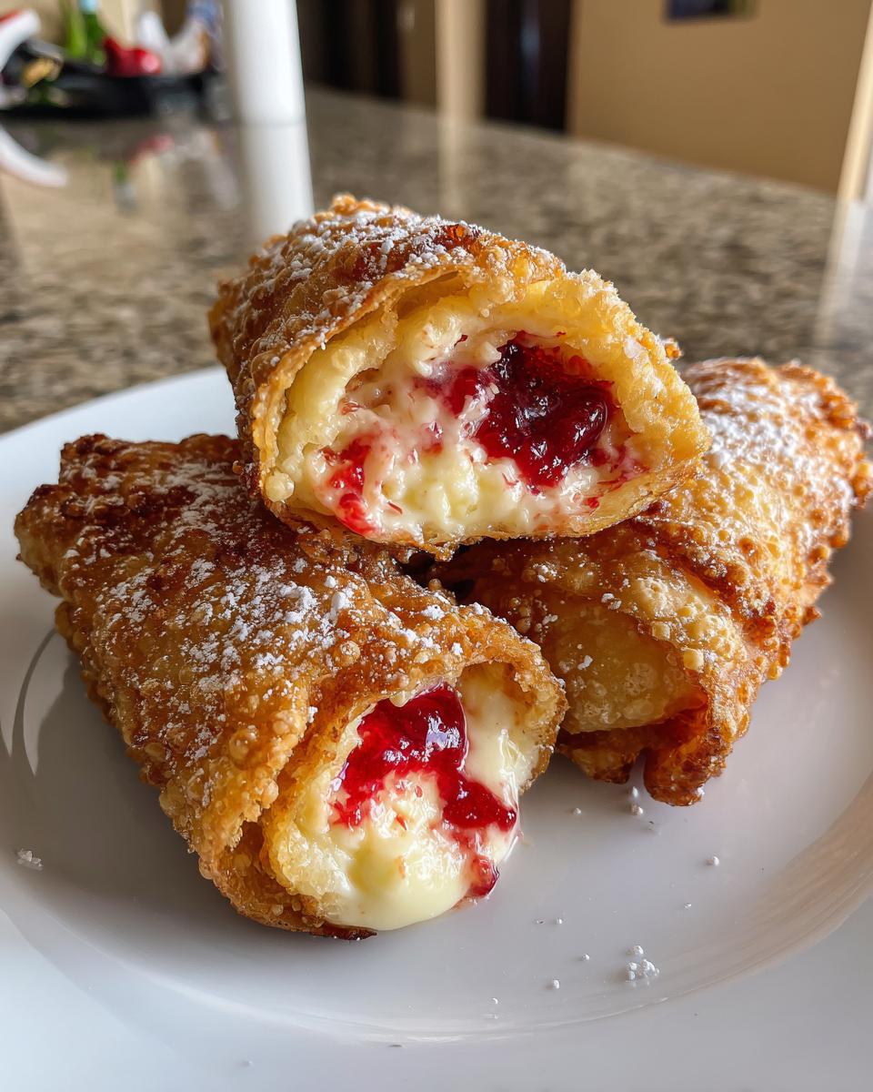 Air Fryer Cherry Cheesecake Egg Rolls - detail 1