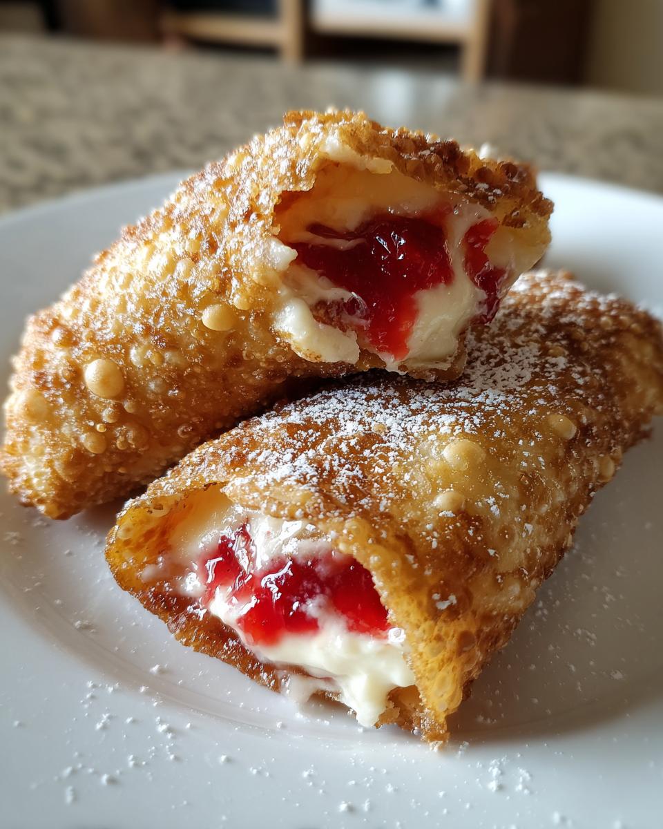 Air Fryer Cherry Cheesecake Egg Rolls - detail 3