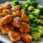Air Fryer Chicken Bites and Broccoli