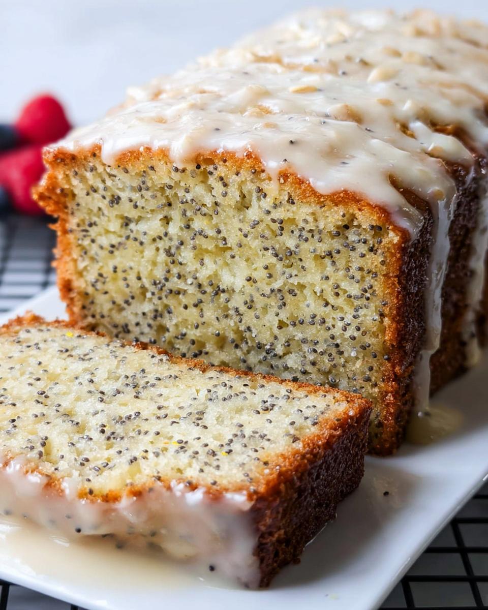 Almond Poppyseed Loaf Cake - detail 1