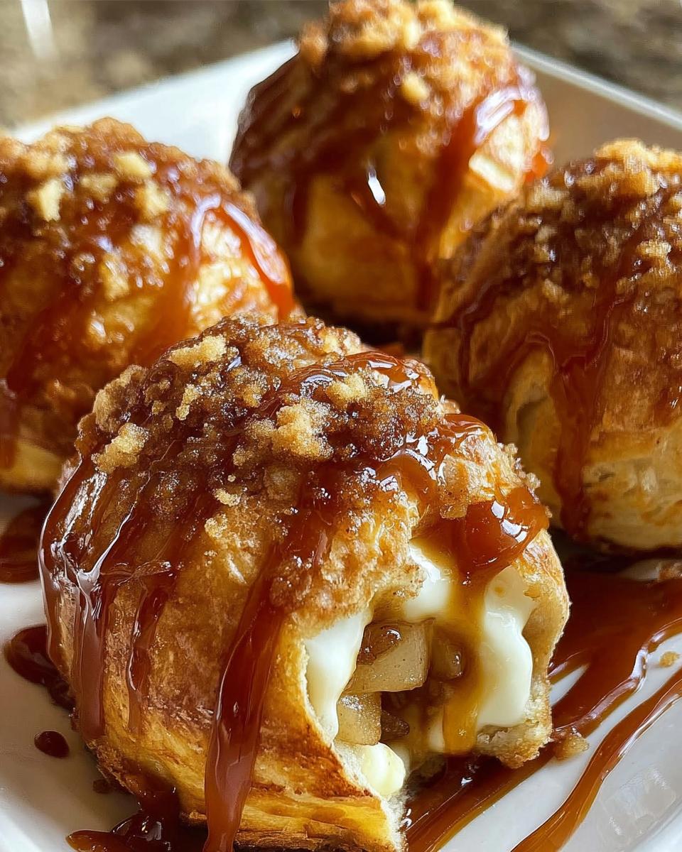 Apple Caramel Bombs - detail 1