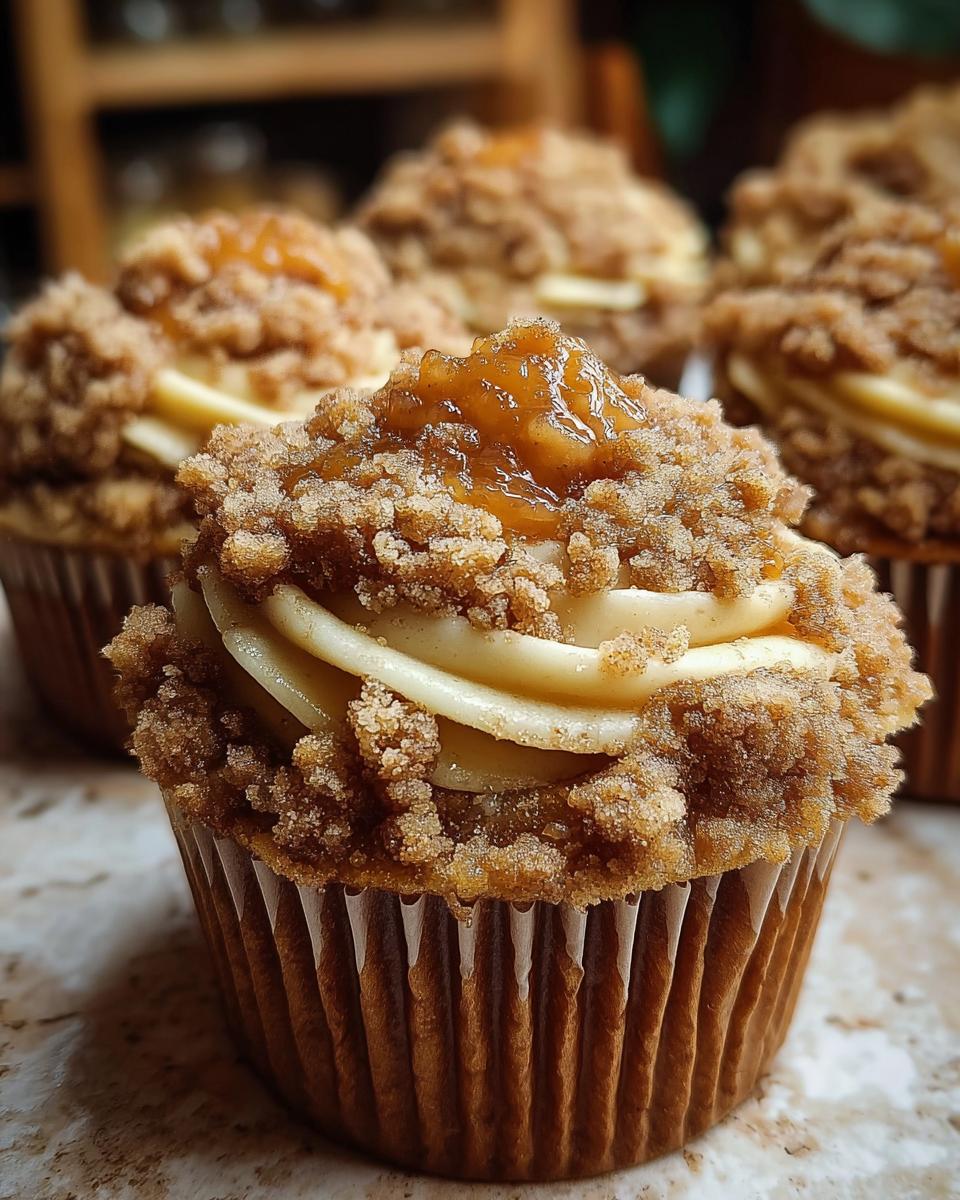 Apple Crumble Cupcakes - detail 2