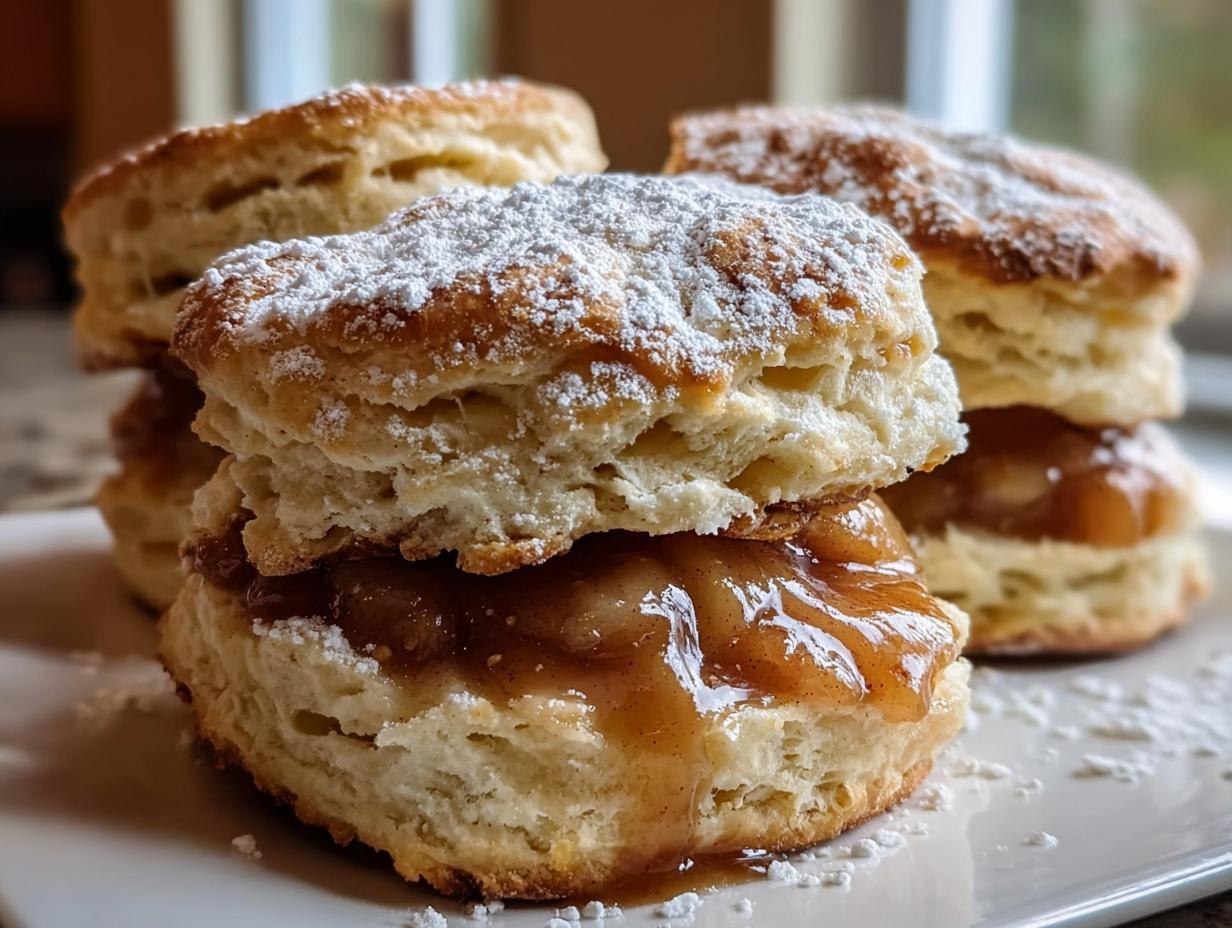 Apple Pie Biscuit Sandwiches - detail 1