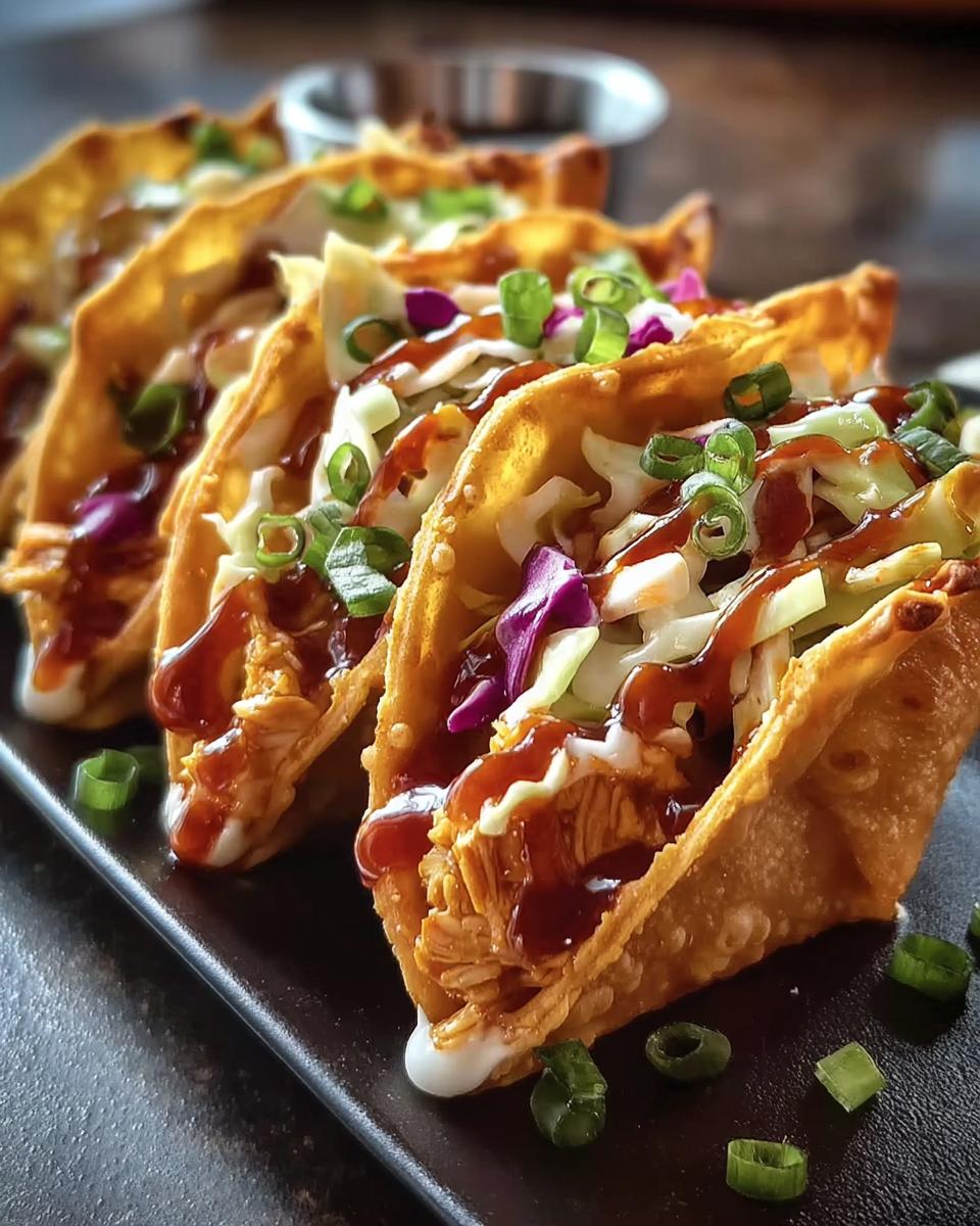 Applebee’s Chicken Wonton Tacos - detail 1