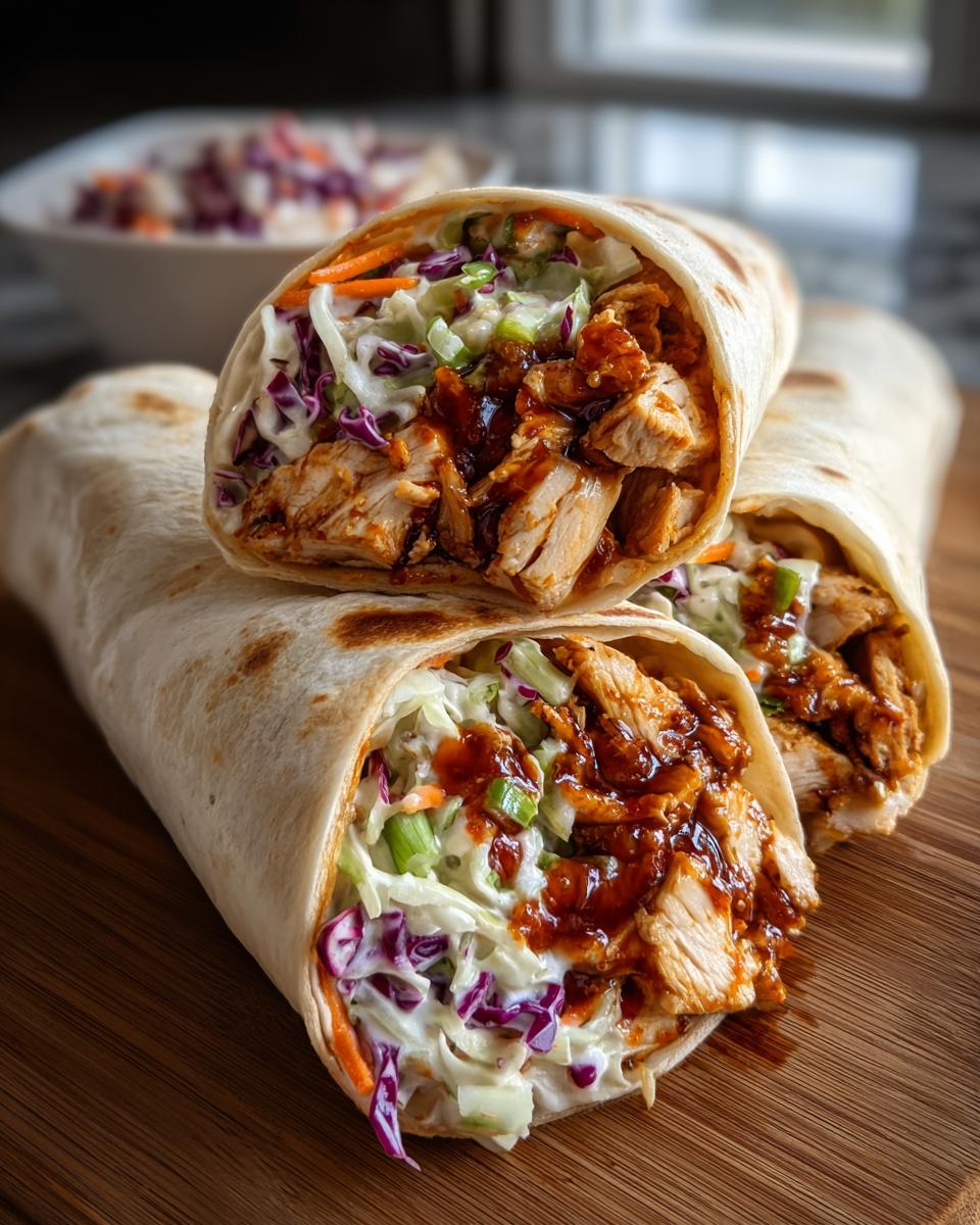 BBQ Chicken Coleslaw Wraps - detail 1