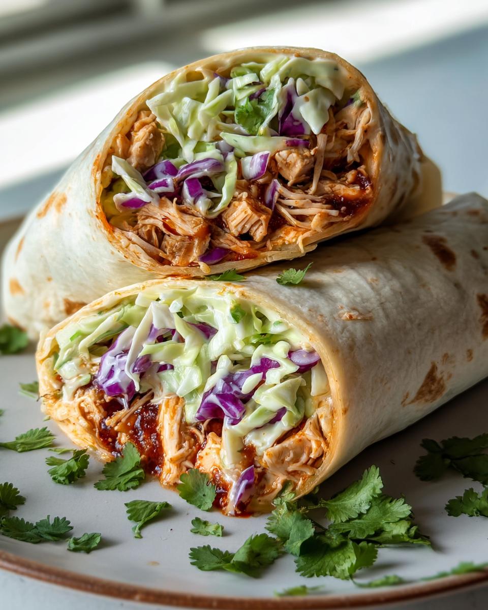 BBQ Chicken Coleslaw Wraps - detail 1