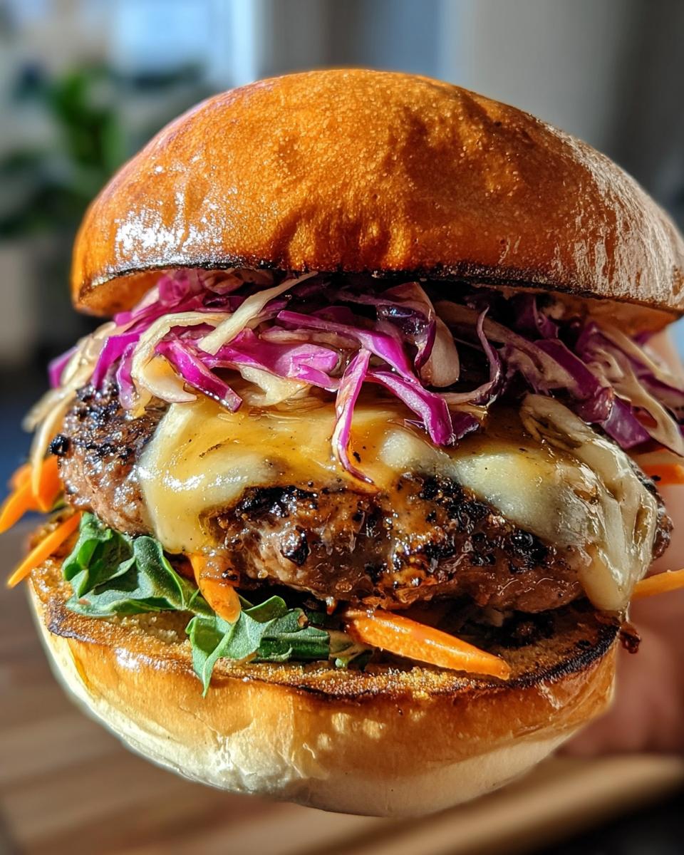 BLACK GARLIC TRUFFLE GOUDA OKTOBERFEST BURGER - detail 1