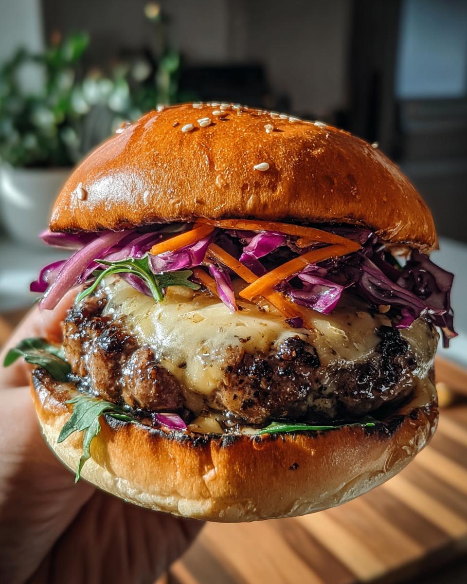 BLACK GARLIC TRUFFLE GOUDA OKTOBERFEST BURGER - detail 2