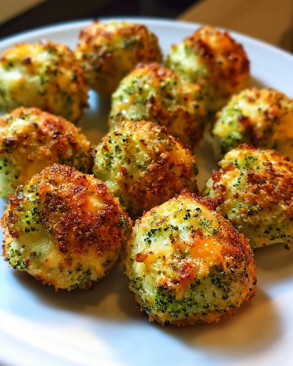Baked Broccoli Cheese Balls - detail 1