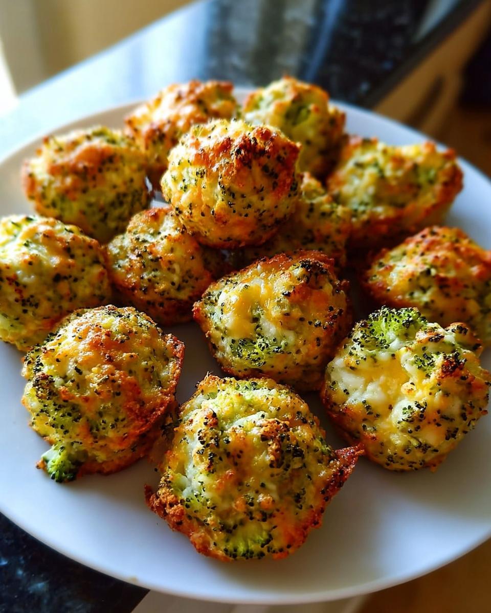 Baked Broccoli Cheese Balls - detail 2