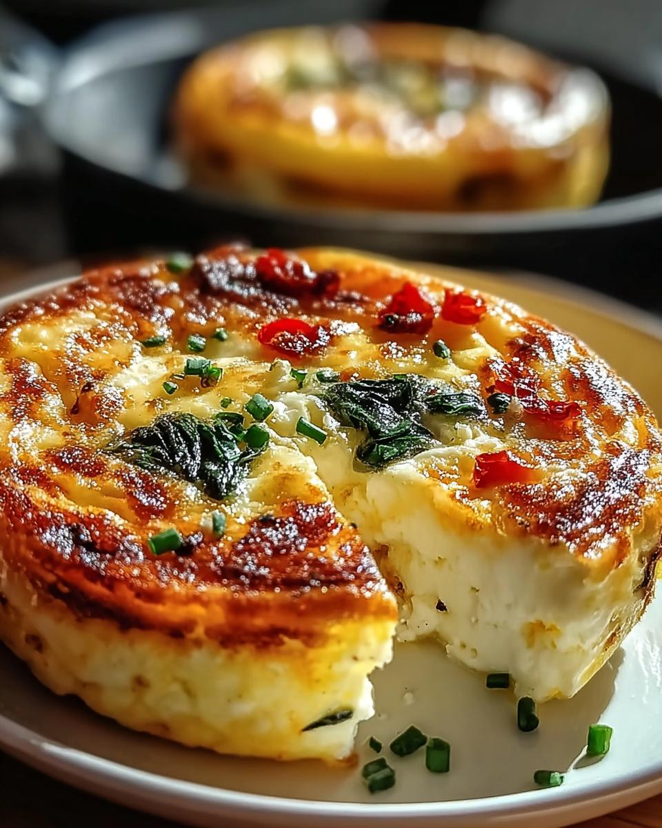 Baked Cottage Cheese Eggs - detail 2