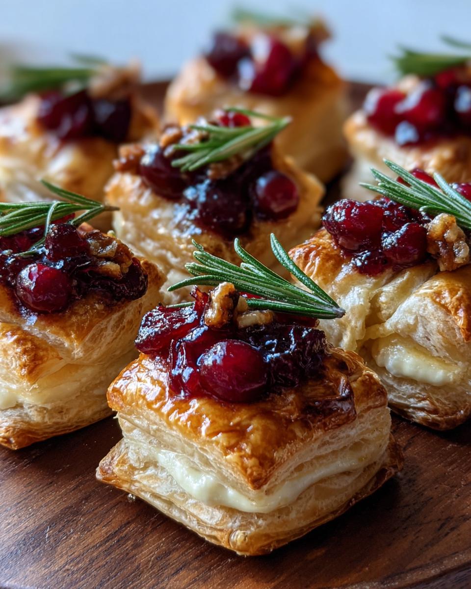Baked Cranberry Brie Bites - detail 1