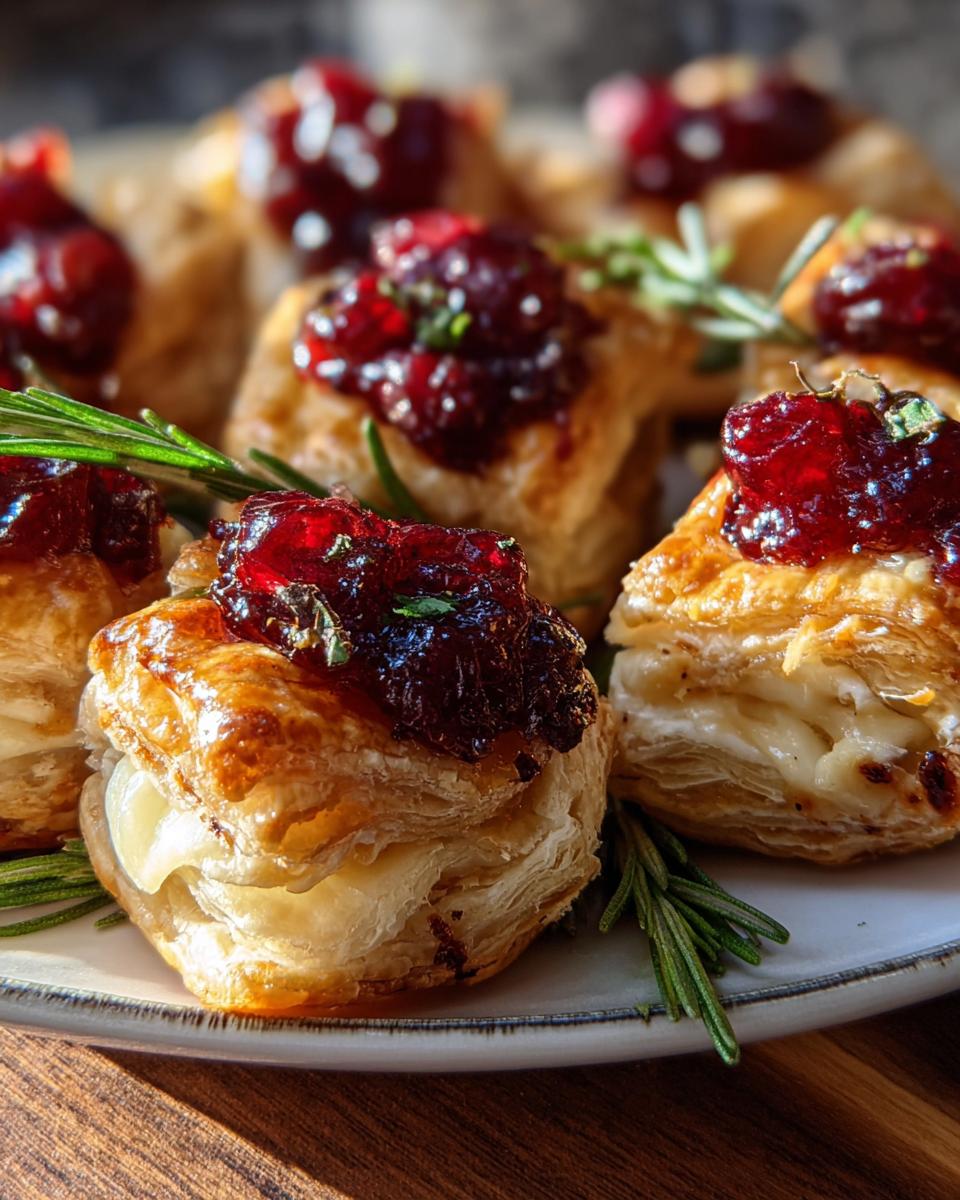 Baked Cranberry Brie Bites - detail 2