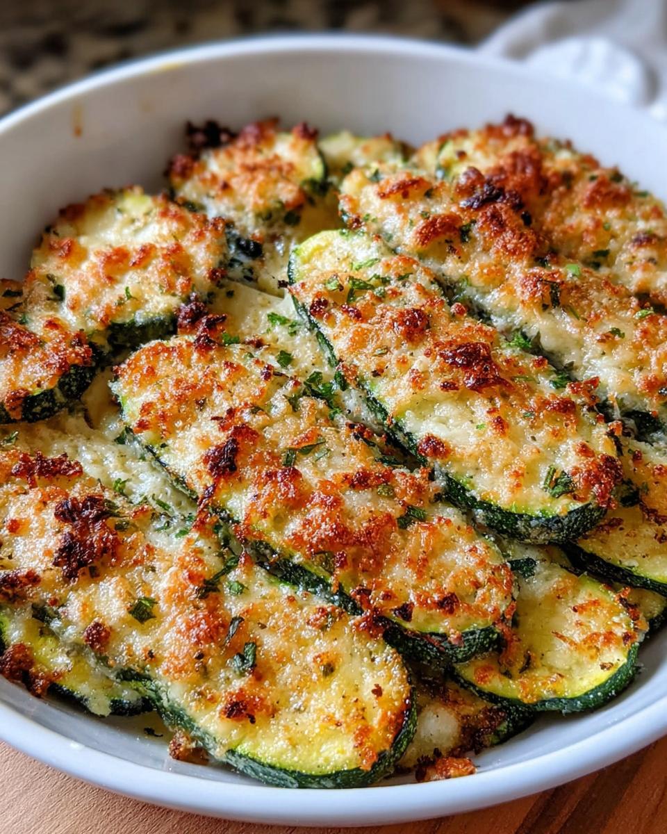 Baked Parmesan Zucchini Gratin - detail 1