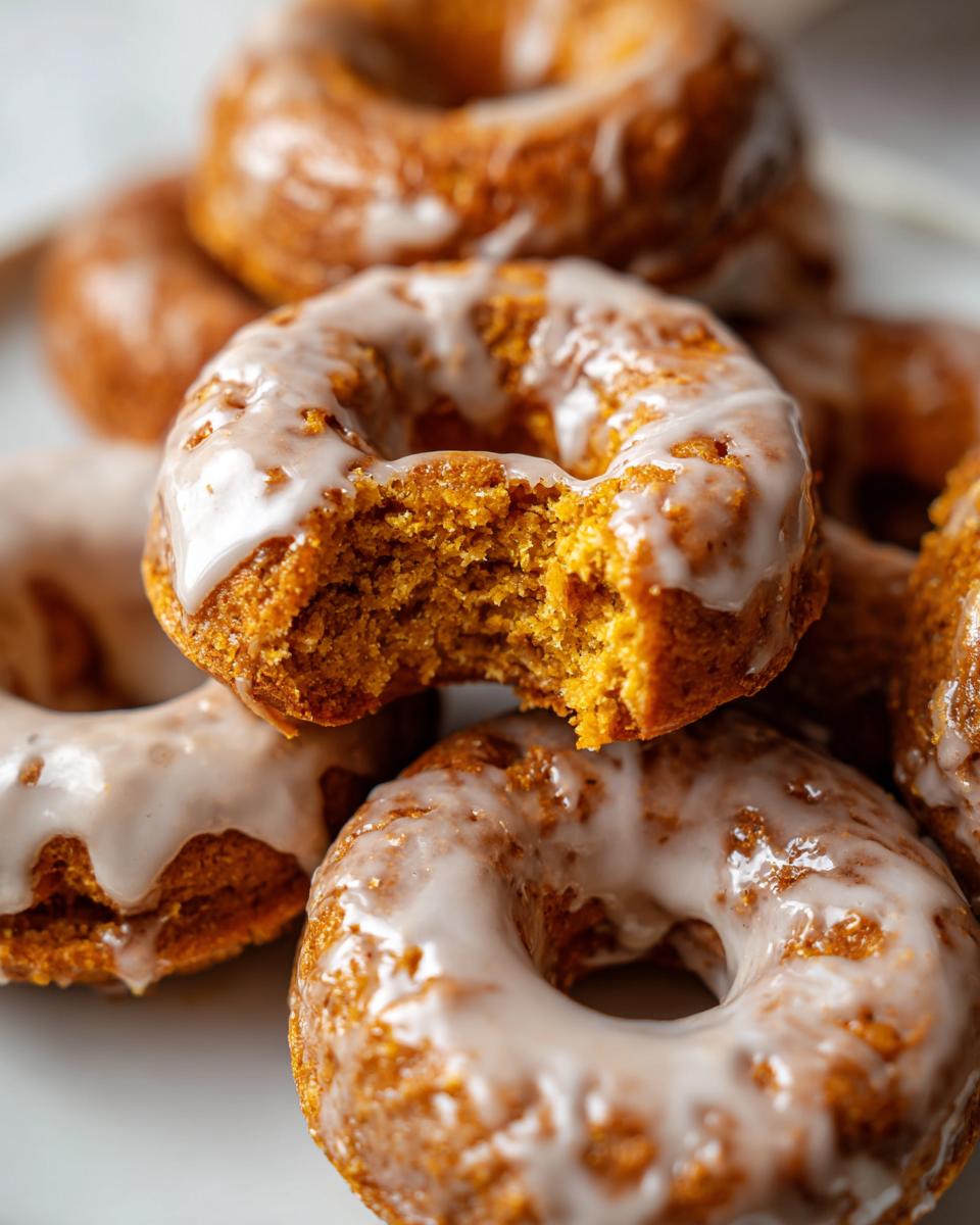 Baked Pumpkin Donuts with Maple Glaze - detail 2