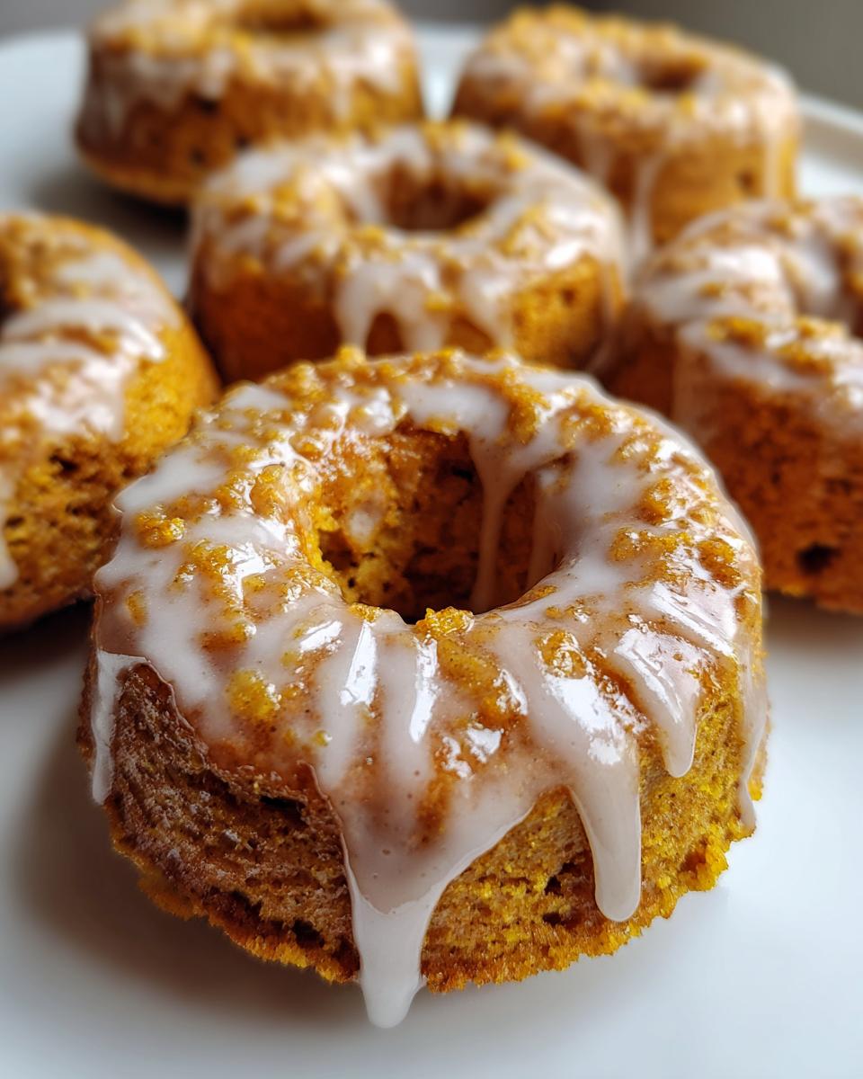 Baked Pumpkin Donuts with Maple Glaze - detail 3