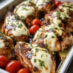 Balsamic Baked Chicken Breast with Mozzarella Cheese