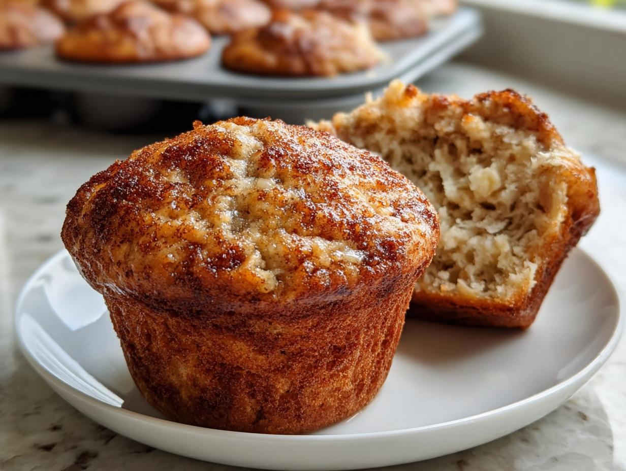 Banana Cinnamon Greek Yogurt Muffins - detail 1
