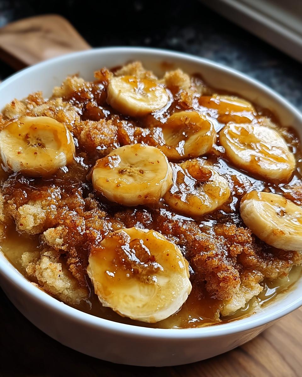 Bananas Foster Cobbler - detail 1