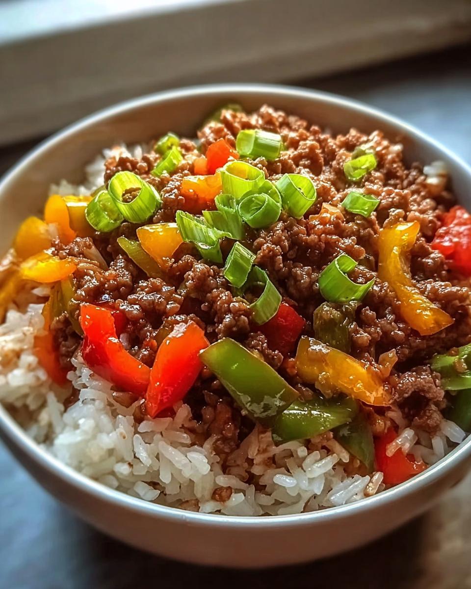 Beef Pepper Rice Bowl - detail 2