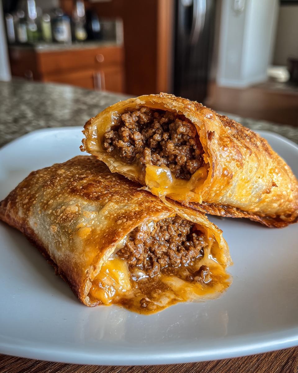 Beef and Cheese Chimichangas - detail 2