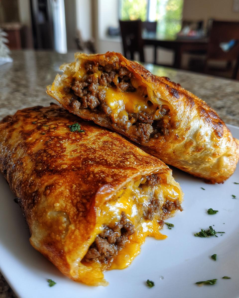 Beef and Cheese Chimichangas - detail 3