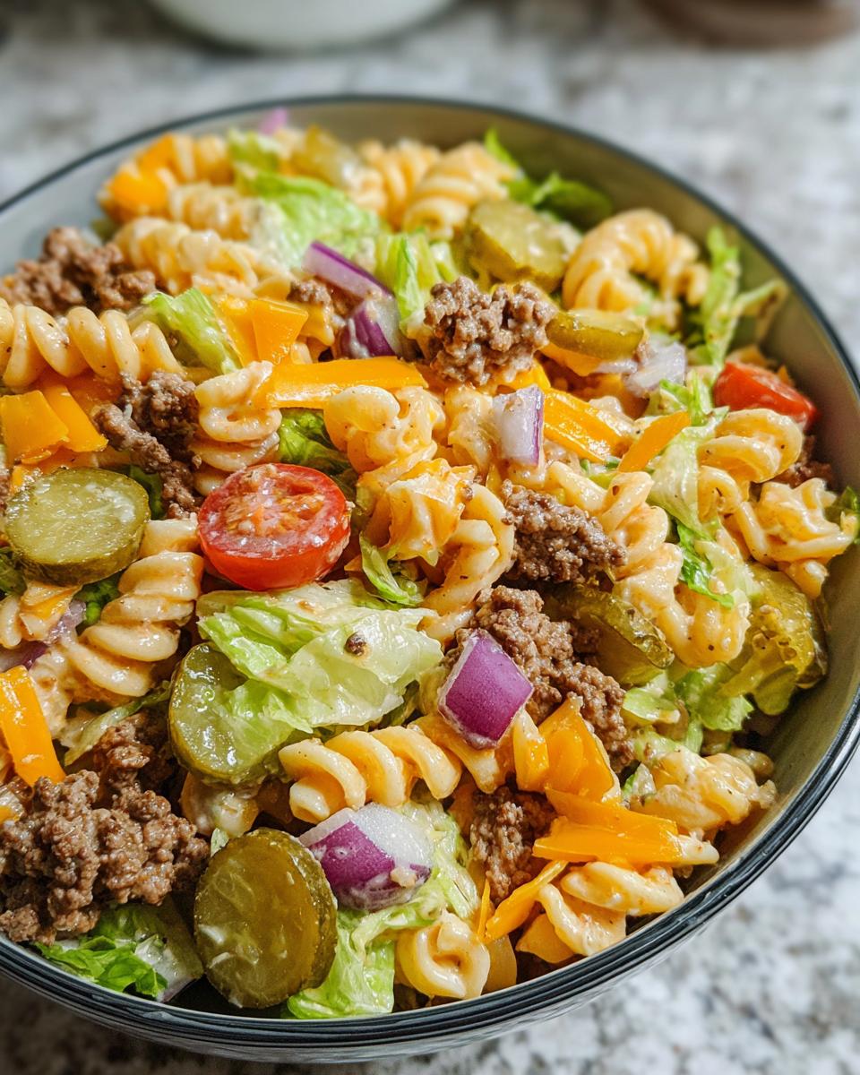 Big Mac Pasta Salad - detail 1
