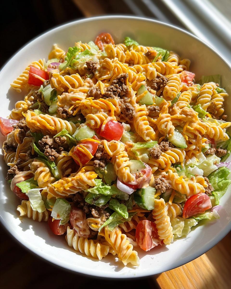 Big Mac Pasta Salad - detail 1