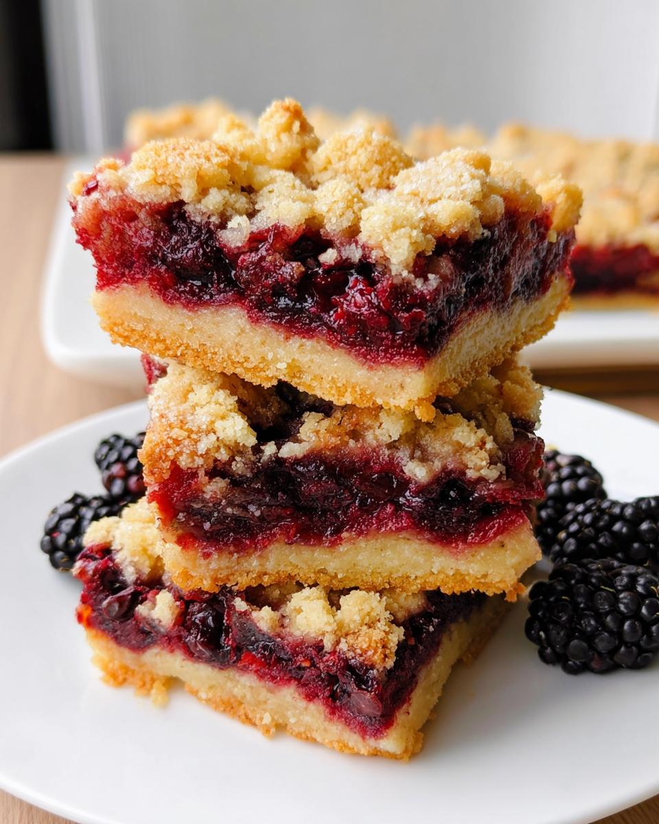 Blackberry Cobbler Bars - detail 1