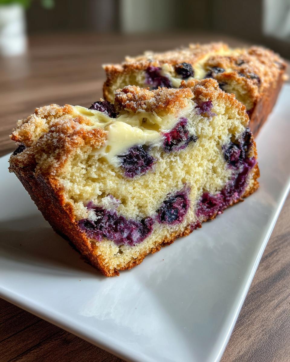 Blueberry Cream Cheese Bread - detail 1