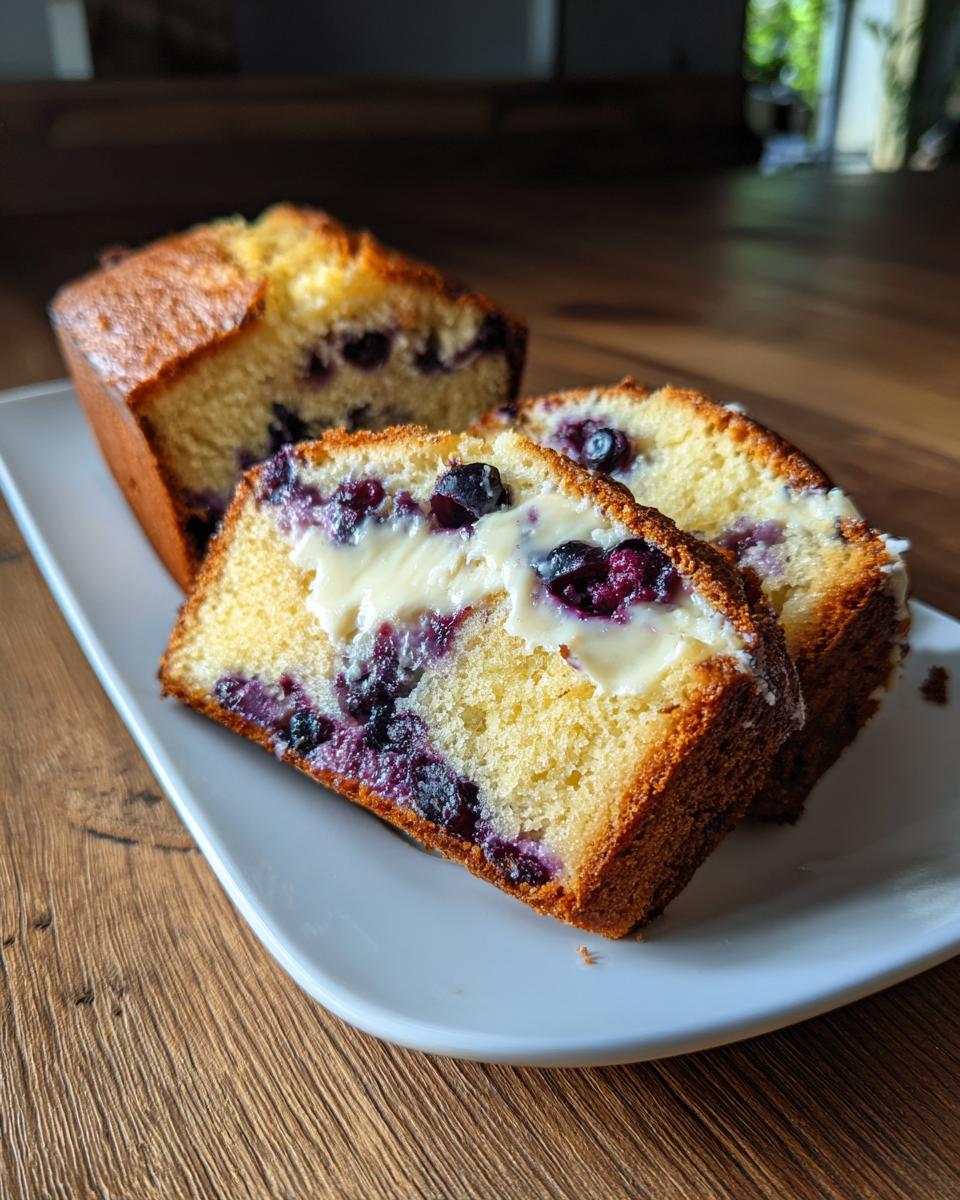 Blueberry Cream Cheese Bread - detail 2
