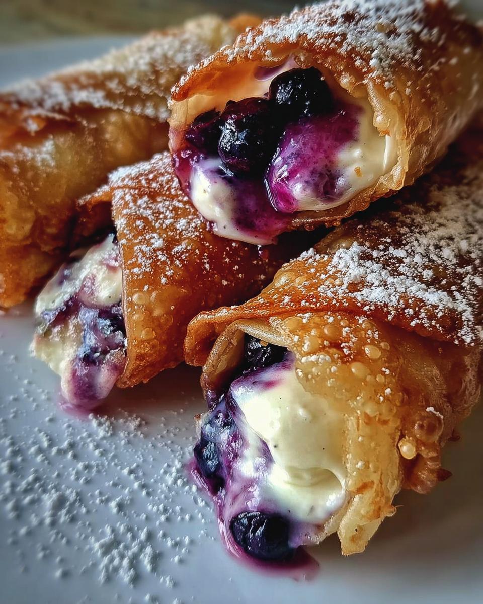 Blueberry Cream Cheese Egg Rolls - detail 1