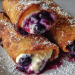 Blueberry Cream Cheese Egg Rolls