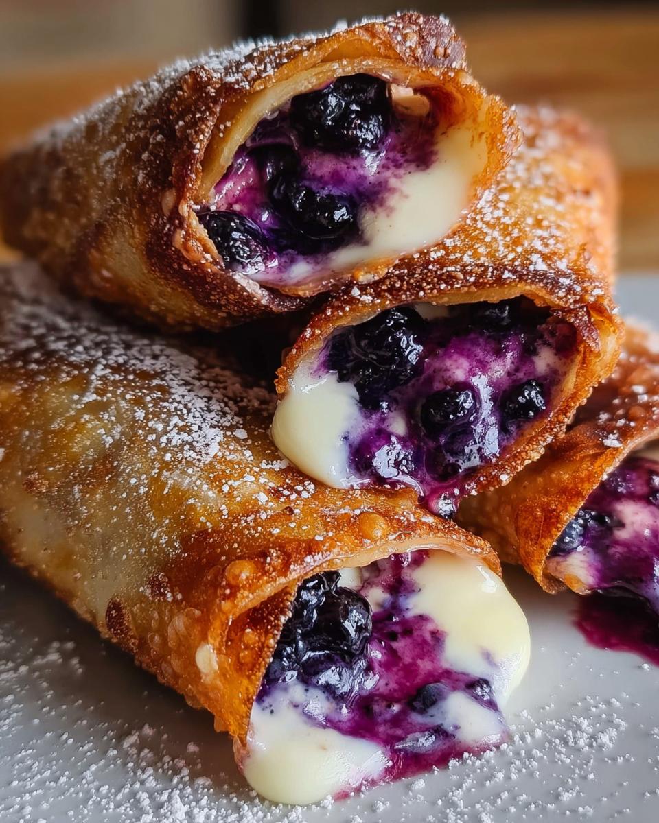 Blueberry Cream Cheese Egg Rolls - detail 2