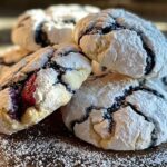 Blueberry Lemon Crinkle Cookies