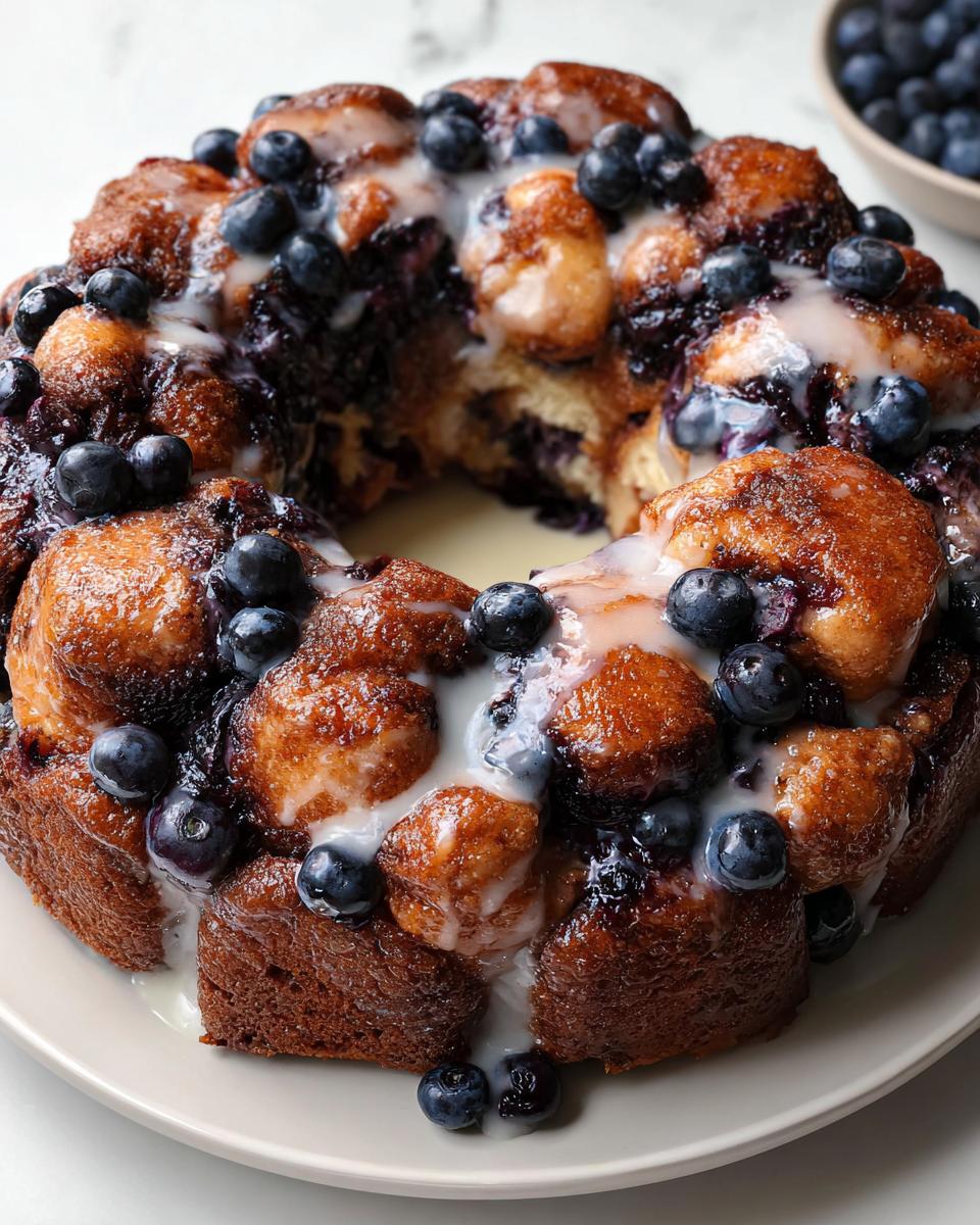 Blueberry Monkey Bread - detail 1