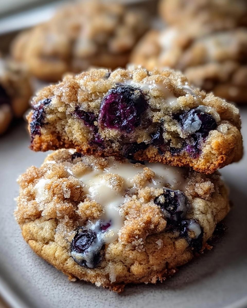 Blueberry Muffin Cookies with Streusel Topping - detail 1