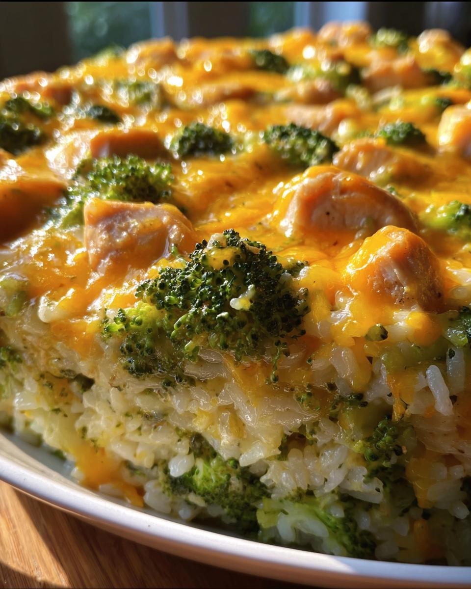 Broccoli, Rice, Cheese, and Chicken Casserole - detail 1