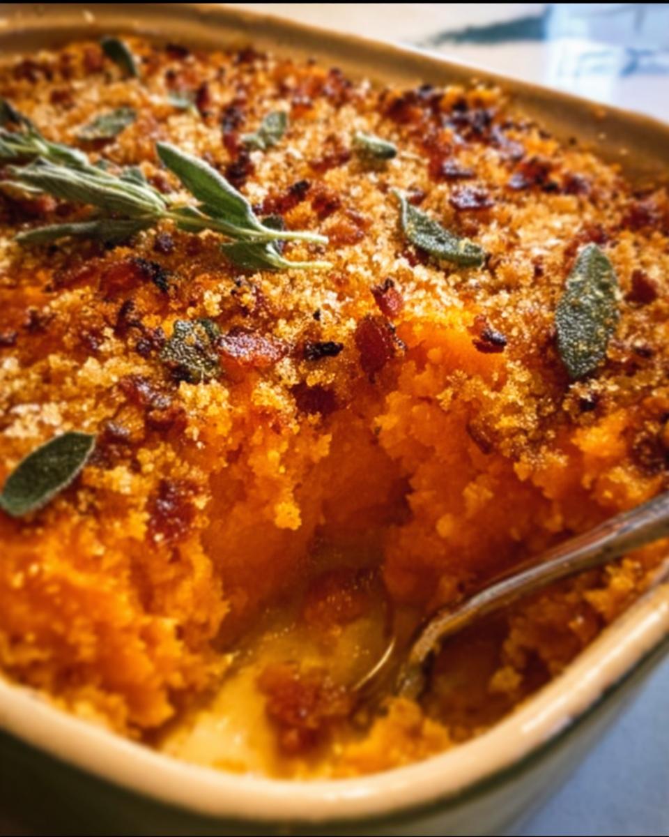 Browned Butter Savoury Sweet Potato Casserole - detail 1