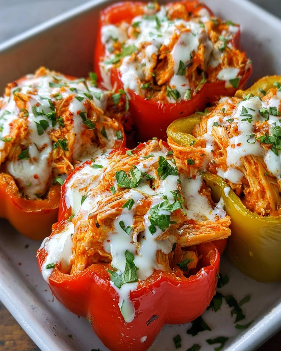 Buffalo Chicken Stuffed Peppers - detail 1