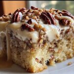 Butter Pecan Praline Poke Cake