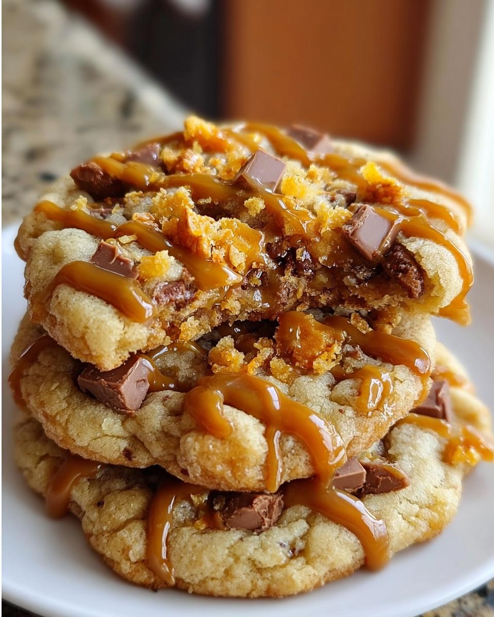 Butterfinger Caramel Crunch Cookies - detail 2