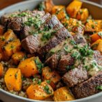 Butternut Squash & Garlic Herb Steak Bowls