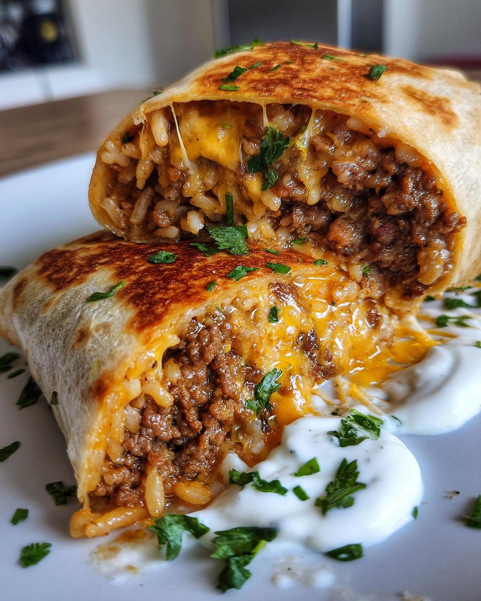 CHEESY DOUBLE BEEF BURRITO - detail 1