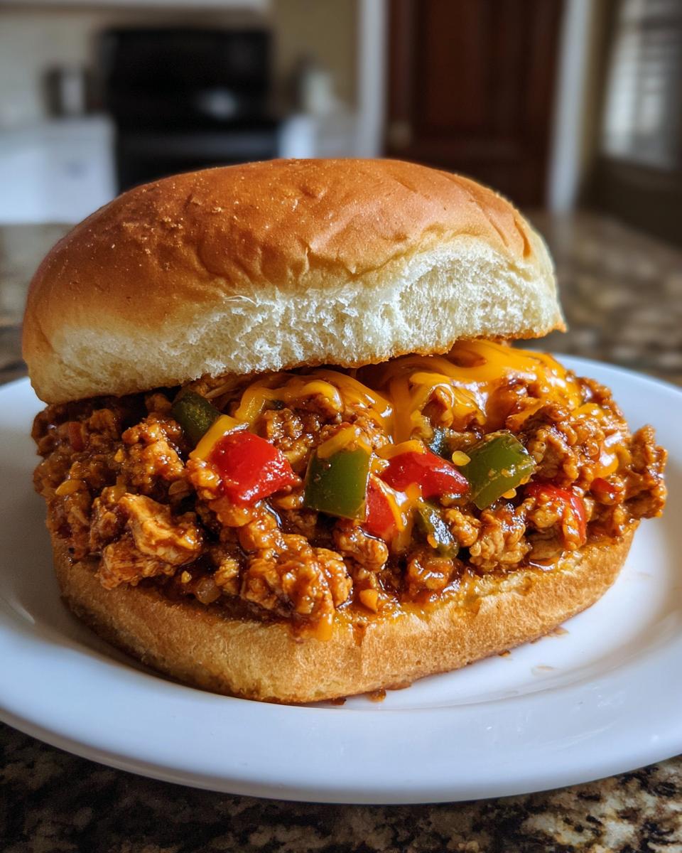 Cajun Chicken Sloppy Joes - detail 3