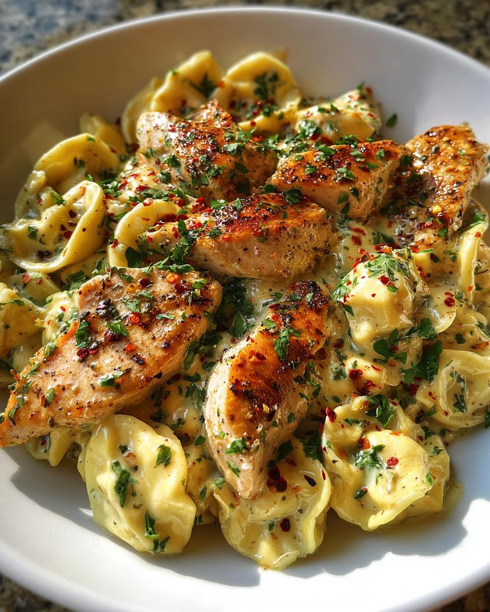 Cajun Chicken Tortellini with Garlic Sauce - detail 1