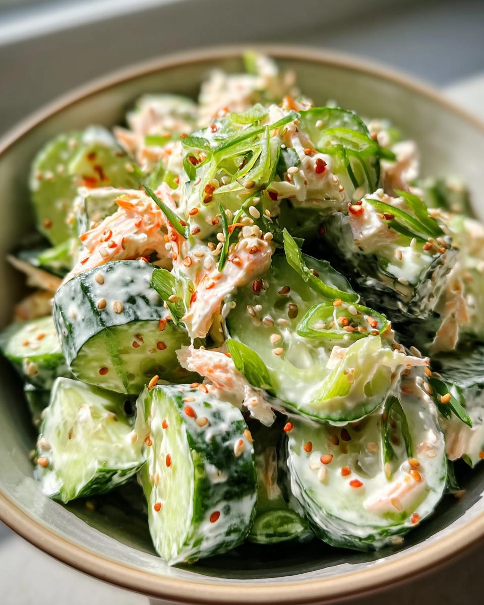 California Roll Cucumber Salad - detail 1