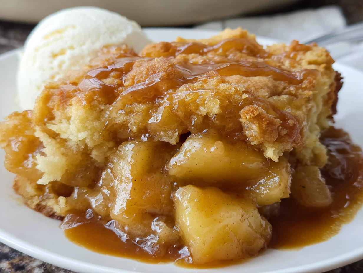 Caramel Apple Cobbler - detail 1