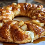 Caramel Apple Cream Cheese Crescent Ring