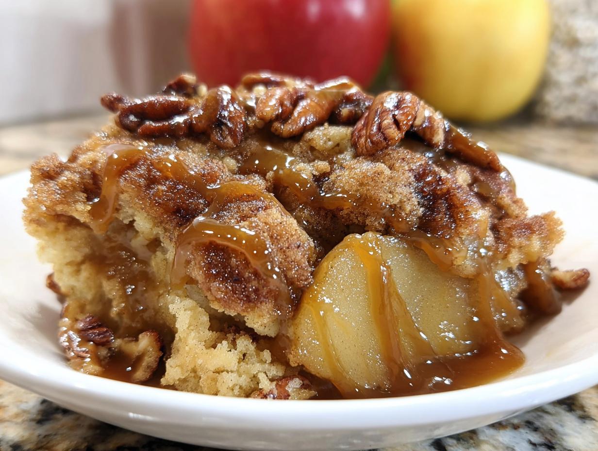 Caramel Apple Pecan Cobbler - detail 1